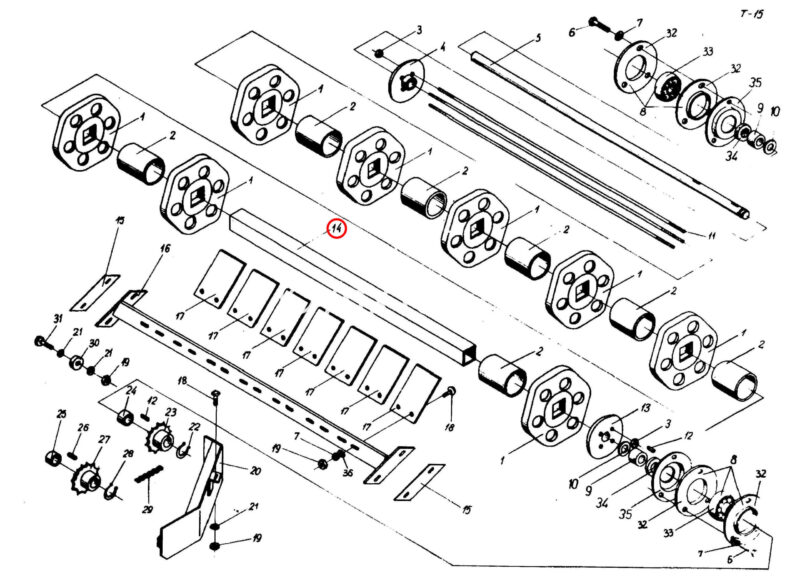 Схема из каталога Анна Z-644: Таблица 15 № 14