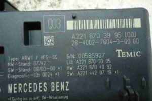 Изображение товара 722 - 00000722 blok upravleniya zadnej dveri Honda Prelude 2