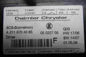 Изображение товара 3637 - 00003637 blok upravleniya sidenem Ford Escort 1