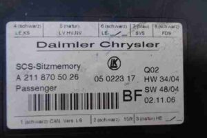 Изображение товара 12899 - 00012899 blok upravleniya sidenem Ford Escort 1