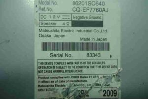 Изображение товара 27365 - 00027365 magnitola Peugeot 107 2