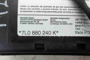 Изображение товара 27493 - 00027493 podushka bezopasnosti bokovaya (v sidene) Toyota Corolla Matrix 1