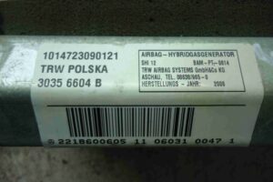 Изображение товара 34576 - 00034576 podushka bezopasnosti passazhira Ford Scorpio 3