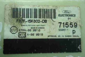 Изображение товара 41367 - 00041367 blok upravleniya besklyuchevogo dostupa Skoda Roomster 3