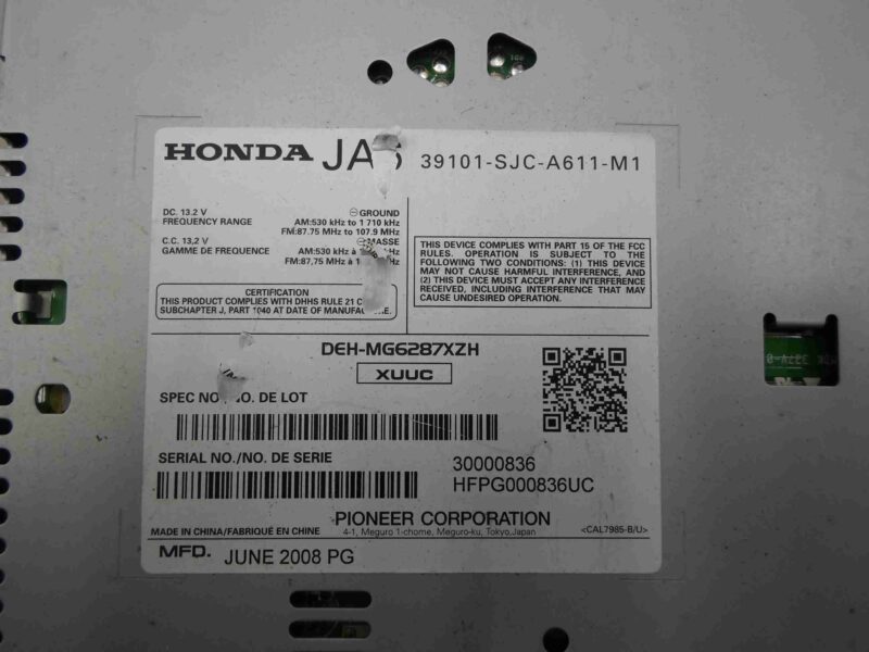 Изображение товара 55415 - 00055415 magnitola Renault Logan