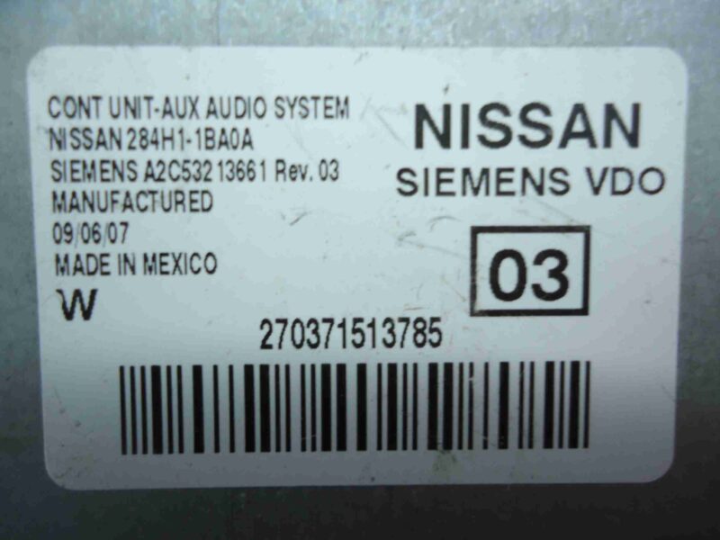 Изображение товара 65047 - 00065047 blok upravleniya audiosistemoj Peugeot 4007