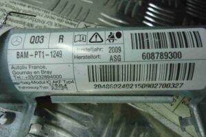 Изображение товара 65405 - 00065405 podushka bezopasnosti potolochnaya pravaya Ford Transit 3