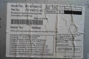 Изображение товара 66110 - 00066110 magnitola Subaru Legacy 1