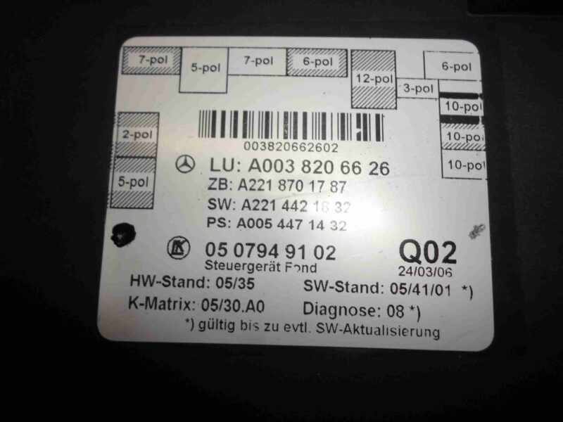 Изображение товара 79627 - 00079627 blok upravleniya zadnej dveri Ford Scorpio