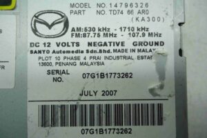 Изображение товара 84804 - 00084804 magnitola Citroen C5 3