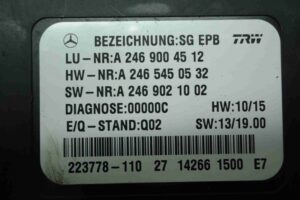 Изображение товара 84937 - 00084937 blok upravleniya stoyanochnogo tormoza Ford Mondeo 1
