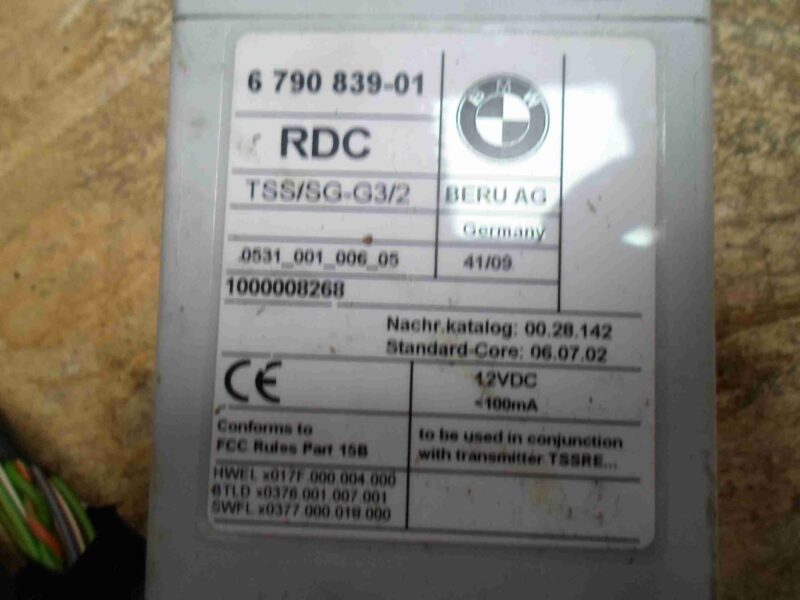 Изображение товара 92013 - 00092013 blok upravleniya sistemy kontrolya davleniya v shinakh (RDC)