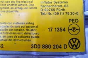 Изображение товара 117028 - 00117028 podushka bezopasnosti passazhira Toyota Carina E 3