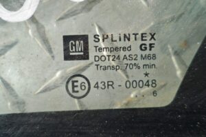 Изображение товара 127781 - 00127781 steklo dveri zadnej pravoj Mazda 6 2