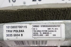 Изображение товара 130738 - 00130738 podushka bezopasnosti sidenya Ford Scorpio 2