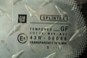 Изображение товара 131360 - 00131360 steklo dveri zadnej levoj Mazda 5 1