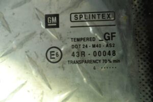 Изображение товара 133149 - 00133149 steklo dveri zadnej levoj Mazda Millenia 2