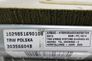 Изображение товара 133683 - 00133683 podushka bezopasnosti sidenya Ford Scorpio 1