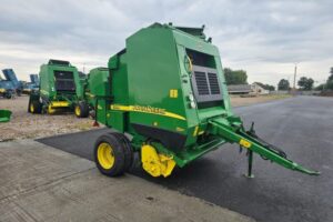 Рулонный пресс-подборщик John Deere 582 Hi-Flow (2002 г.в.) — Ротор, Сетка, Шпагат, Центральная смазка