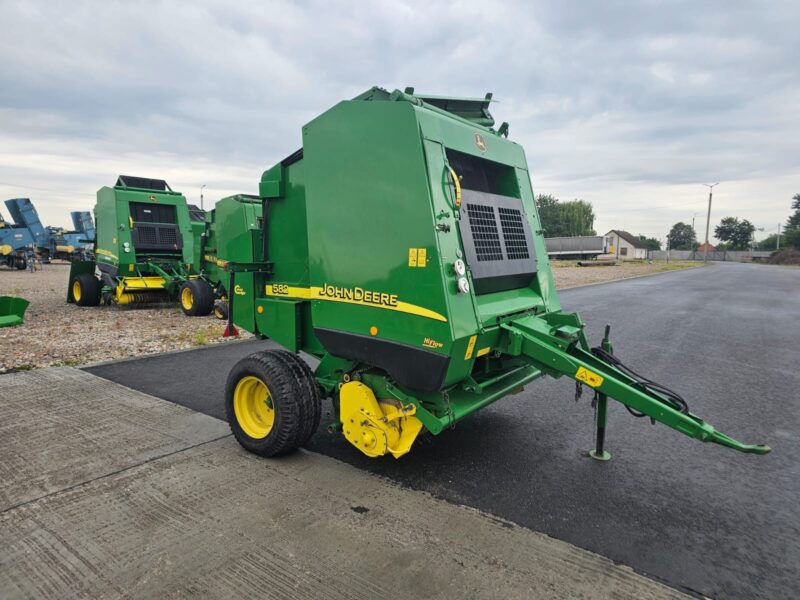 Рулонный пресс-подборщик John Deere 582 Hi-Flow (2002 г.в.) — Ротор, Сетка, Шпагат, Центральная смазка